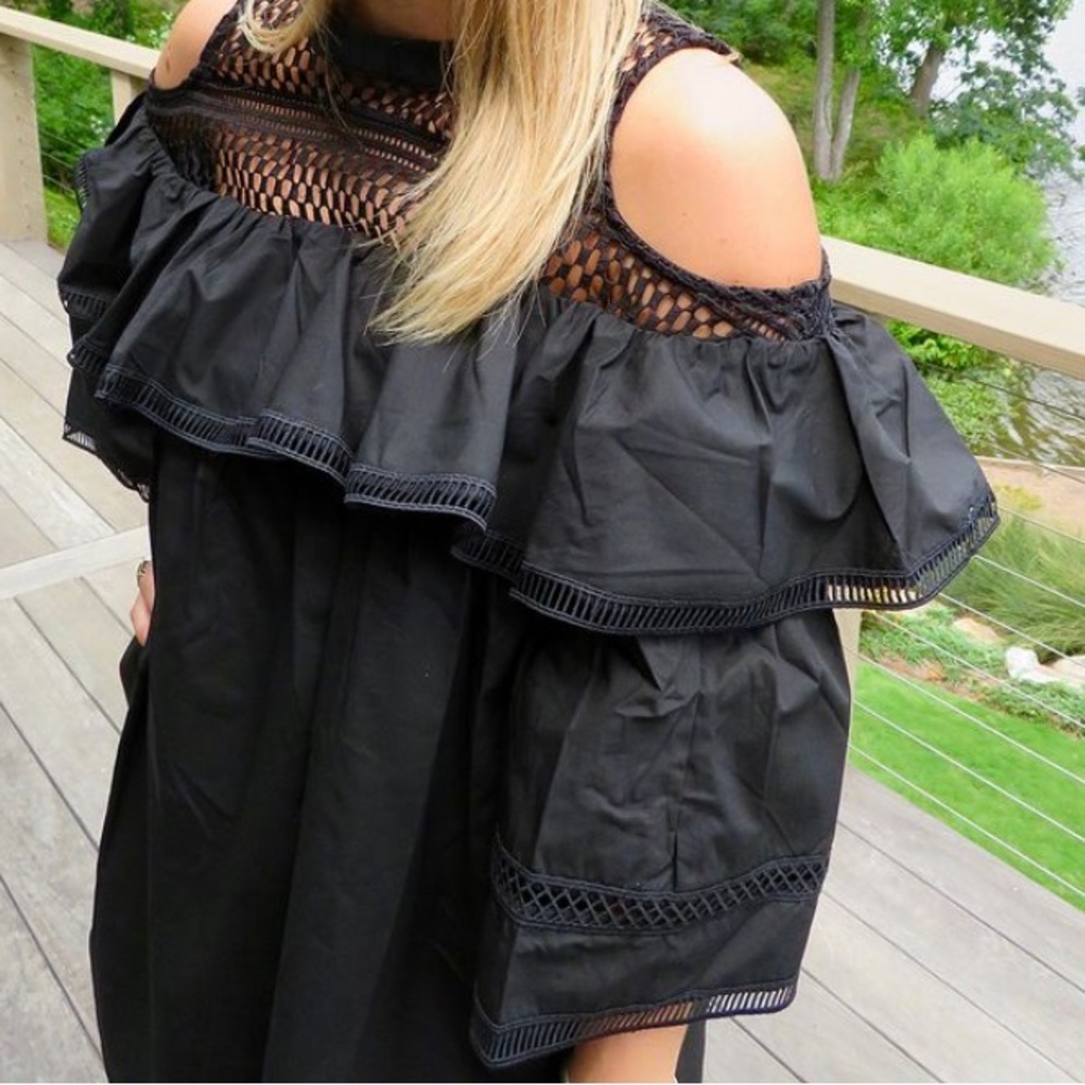 Cold shoulder dress